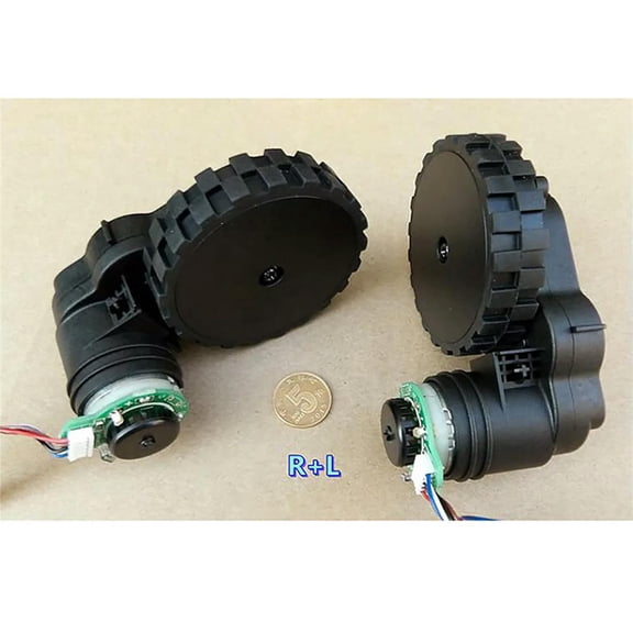 FOR 2pcs DC12V Professional Gear Motor with Encoder RC Model Tank Spare R L Motor Wheel For Vacuum Cleaner Tracking Car