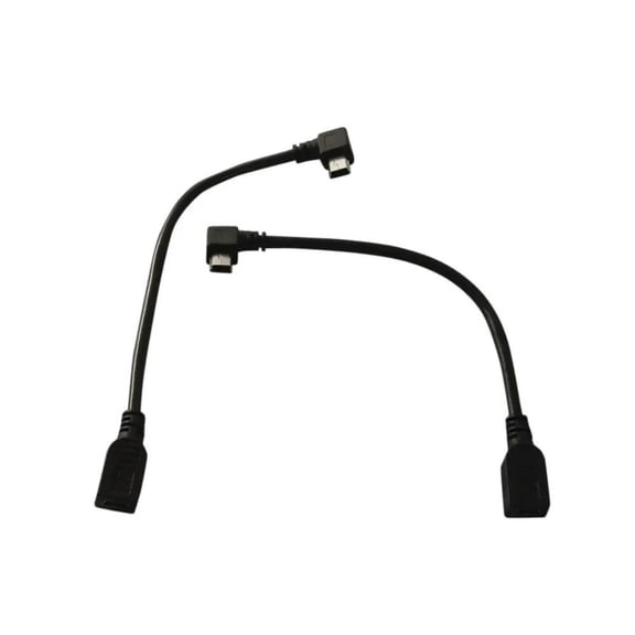 FOR 2pcs/lot USB 2.0 Mini B Female to Left Right Angle Mini B Male Extension Cables
