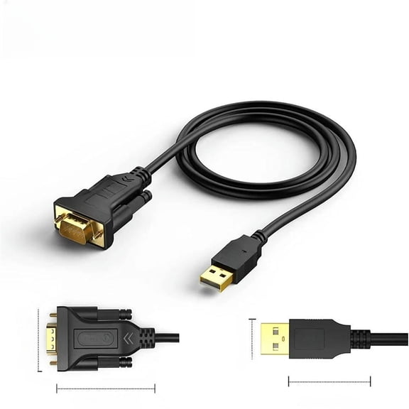 3.3 Feet USB to RS232 Serial Cable with PL2303 Chip, DB9 Adapter 10, 8.1, 8,7 XP OS X,