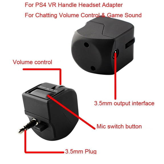 FOR 3.5mm Ear Controller Adapter For VR Handle Headset Adapter For Chatting Volume Control