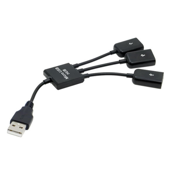 FOR 3 port USB cable USB 2.0 to Hub Cable USB 2.0 to 3 Ports Hub Cable Bus power For Laptop book Notebook PC Mouse Flash Disk