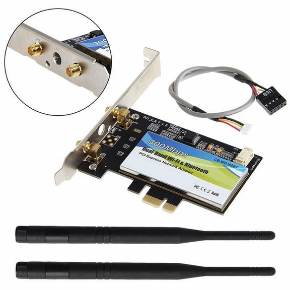 FOR 300Mbps Desktop PC PCIe for Ar5b22 Card + 4.0 PCI-e Pci express