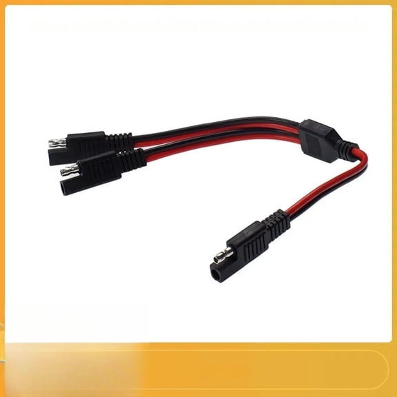 FOR 30cm 14AWG SAE DC Power Automotive Connector Cable Y Splitter 1 to 2 SAE Extension Cable Fit for Connection