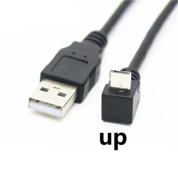FOR 30cm USB 2.0 A Male to Left Right 90 Micro Usb Cable Cord USB Data Cable Adapter Connector Up/Down/Left/Right Style