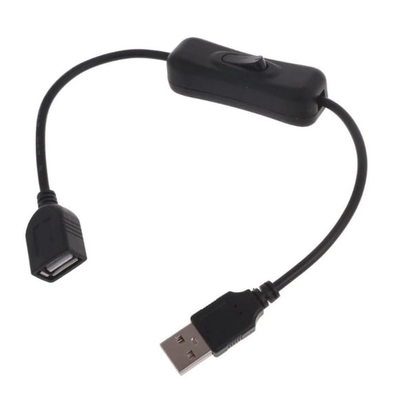 FOR 30cm USB Cable with Switch ON/OFF Male to Female Cords Inline Extension Toggle for LED Strip Tape Lamp USB Port Cord Power Line