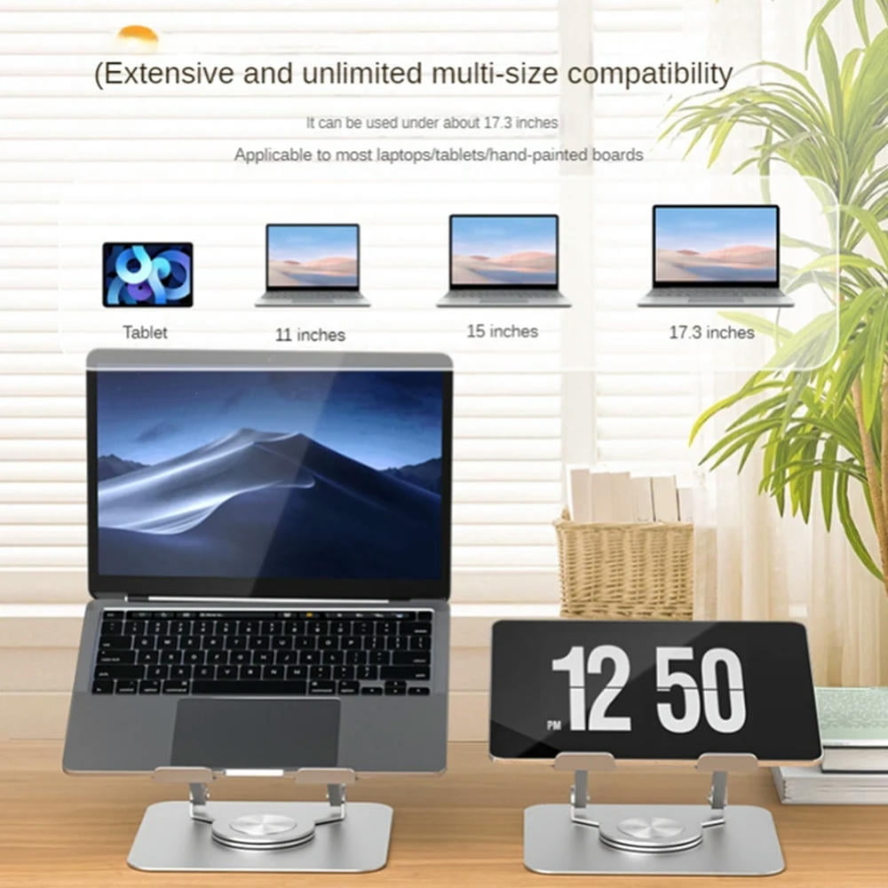FOR 360-Degree Rotating Computer Stand Set Kit Desktop Height Folding ...