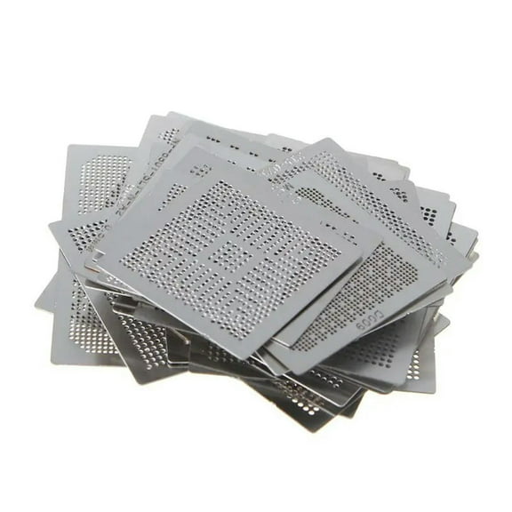FOR 36Pcs/set Direct Heat Graphics Card Stencils Steel BGA Reballing Stencil for /for /for ATI Video Chips