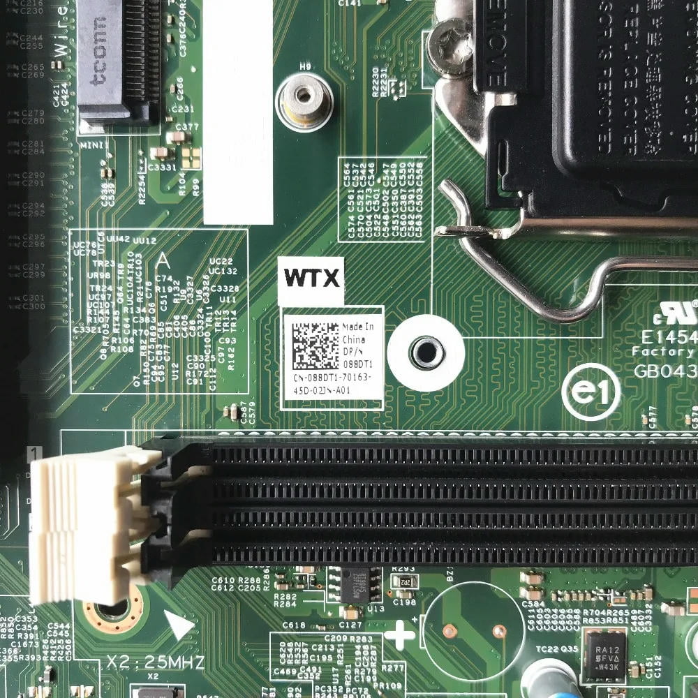 Dell Inspiron 3847 MT Desktop Motherboard | Socket LGA 1150 | Model 88DT1 / 088DT1 With I/O Shield & WLAN Card