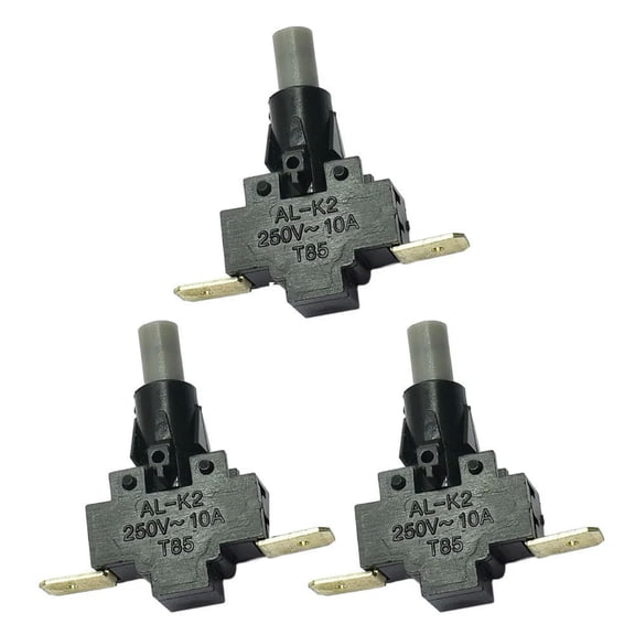 FOR 3pcs Gear Switch 10A/250V Push Button Switch AL-K2 Room Heater Electric Heater Switch 2pin Repair Accessories