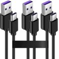 thumbnail image 1 of 3pcs/lot 1m USB Type C Fast Charging Cable 5A Safe Fast Charge Code USB C Cable Note 20 10 9 8 S8 S9 S10 10, 1 of 1