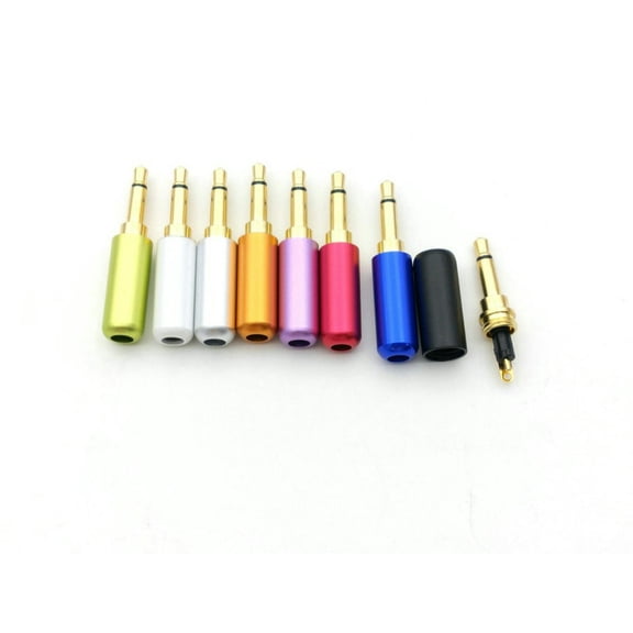 FOR 40pcs 8 color Mini Plug 3.5mm MONO Plug soldering