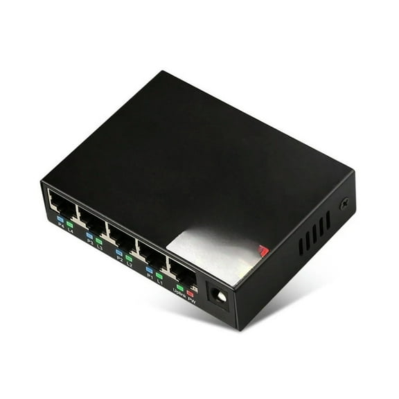 FOR 5 Ports POE 10/100 Mbps ligent Switch RJ45 Networking Switch AP Power Supply DC 48V for Monitoring Camera