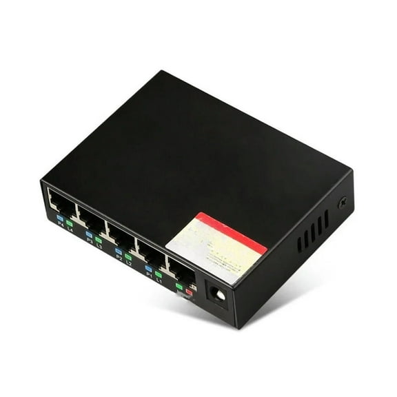 FOR 5 Ports POE 10/100 Mbps ligent Switch RJ45 Networking Switch Wireless AP Power Supply DC 48V for Monitoring Camera