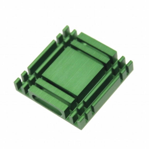 FOR 50 Pieces/lot 28x28x6mm Heat sinks IC Chip Green Computer Aluminum Radiator