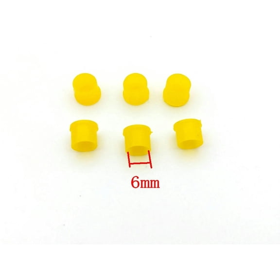 FOR 500PCS SMA Rf Ham Radio antenna Plastic cover Dust cap Female connector yellow