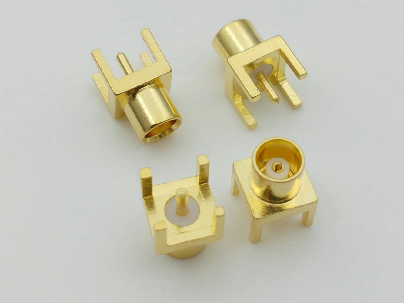 FOR 500PCS brass RF Coaxial Connector MCX female Straight PCB Mount