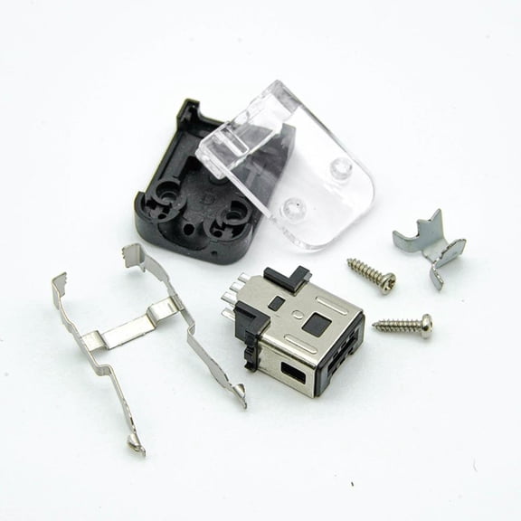 FOR 50pcs For 6P male game console interface charging socket connector jack