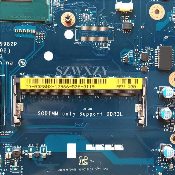 FOR 5537 Laptop Motherboard 2955U Processor CN-0D28MX D28MX VBW01 LA-9982P