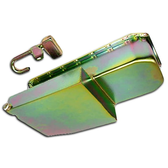 FOR 58-79 CHEVY SMALL BLOCK 283 305 327 350 V8 CIRCLE TRACK RACING OIL PAN ZINC