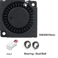 thumbnail image 1 of FOR 5PCS 30 x30 x10mm 5V 0.2A 2P3D Printer Dual Ball Bearing Cooling Cooler Fan, 1 of 1