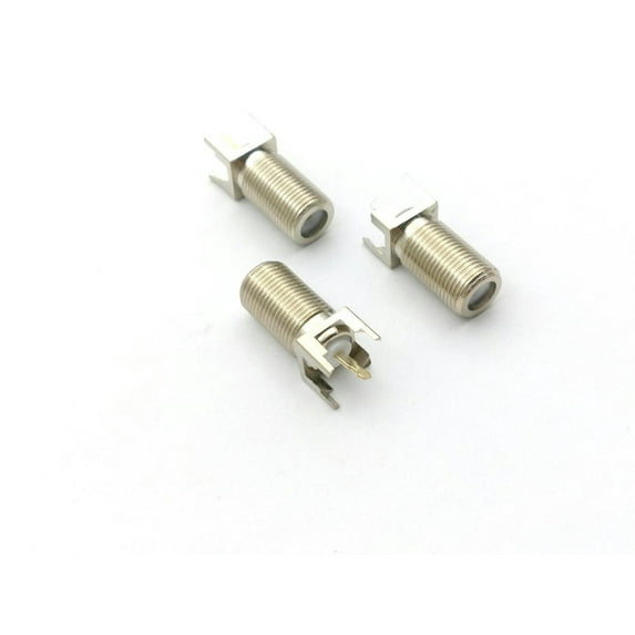 FOR 5PCS BRASS F Female Jack Straight Thru Hole Vertical PCB Mount RF