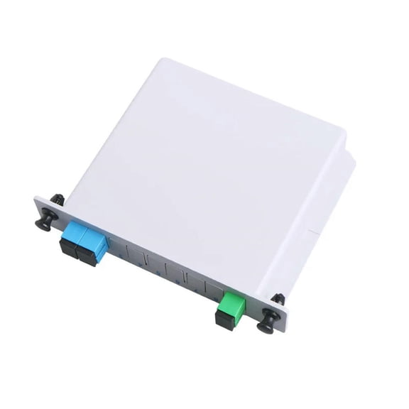 FOR 5PCS SC UPC 1X2 splitter Fiber Optical Box PLC Splitter box with Planar waveguide type Optical splitter 1pcs
