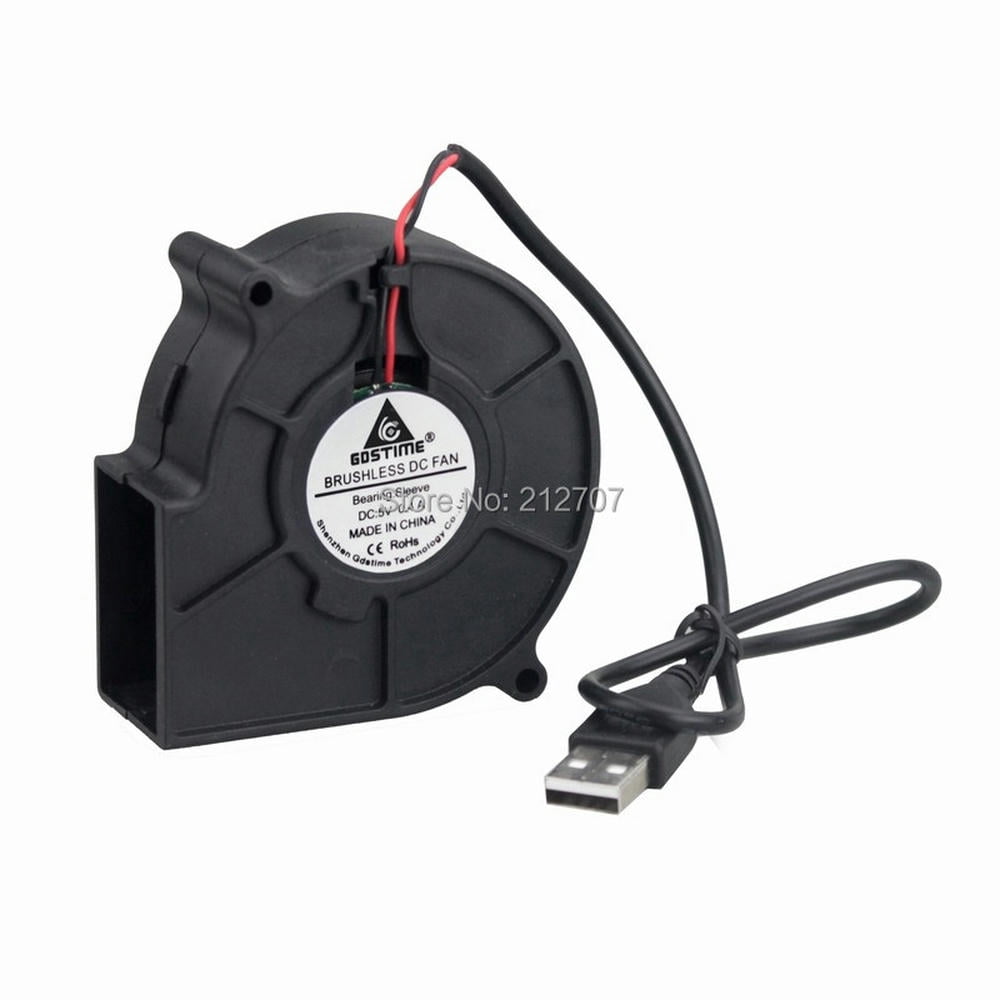FOR 5Pcs Brushless DC Cooling USB Blower Fan 75mm 5V 7530S for Computer ...