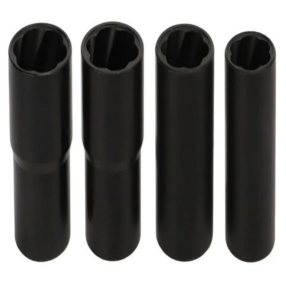 FOR 5pcs Lug Nut Extractor Tool 1/2in Drive Metric 17 19 21 22mm Carbon Steel Twist Socket Tool Set