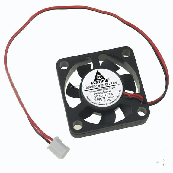 FOR 5pcs/lot 12V 2Pin 3007 30x30x7mm 30mm Brushless DC Motor Cooling Fan