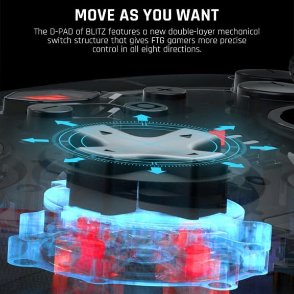 FOR 6-Axis Gyroscope Full Gamepad Dual-mode Game Controller One-Button Wake Up 4 On-Board Configration Gamepad