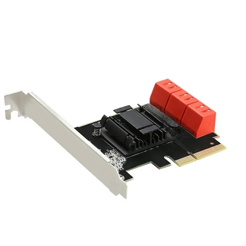 FOR 6 ports SATA 3.0 to PCIe expansion Card PCI express 4X Gen 3 PCI ...