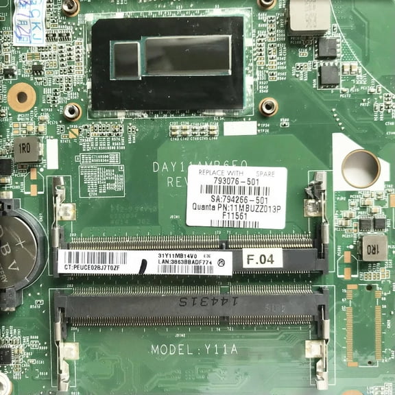 FOR 793076-501 794266-501 For 15-P 15.6 inch Laptop Motherboard MainBoard With i5-4288U Processor DAY11AMB6E0