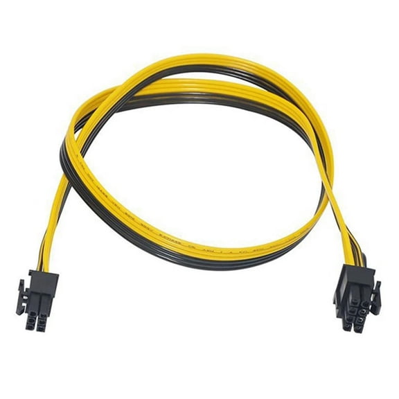 FOR 8 Pcs 6 Pin PCI-E To 8 Pin(6+2) PCI-E (Male To Male) GPU Power Cable 50Cm For Image Cards Mining Server Breakout Board