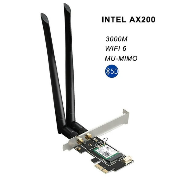 FOR 802.11ax WiFi6 PCI Express Network Card Adapter Dongle 3000M With AX200 Adapter for PC