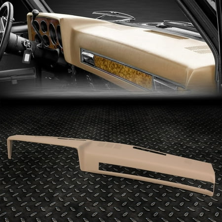 FOR 81-91 CHEVY GMC C/K/V/R BLAZER OE MOLDED DASH CAP COVER OVERLAY NEUTRAL