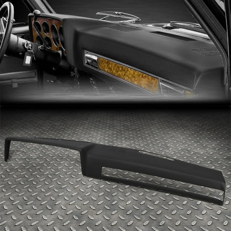 FOR 81-91 CHEVY GMC C/K/V/R BLAZER OE STYLE MOLDED DASH CAP COVER OVERLAY BLACK