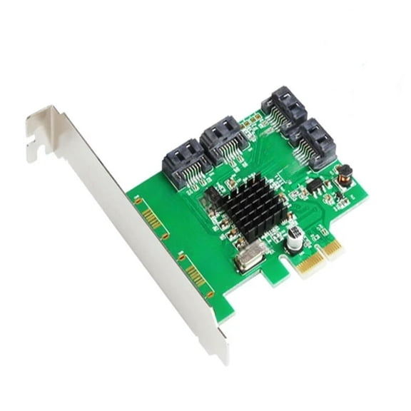 FOR 88SE9215 4 Ports SATA 6G PCI Express Controller Card PCI-e to SATA III 3.0 converter PCI low profile bracket SATA3.0