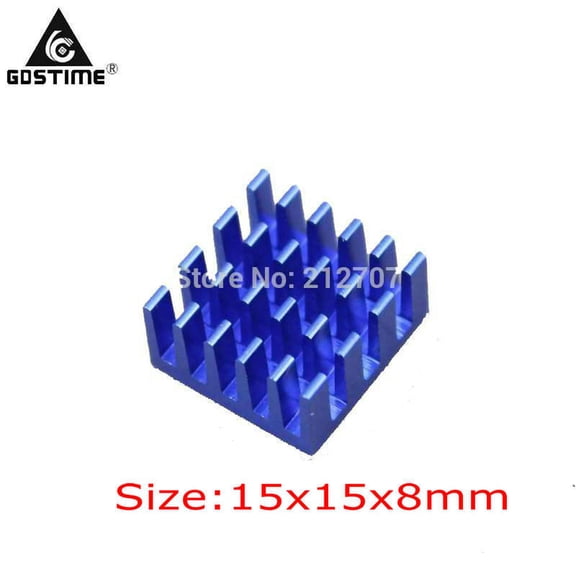 FOR 8pcs/set Blue IC LED VGA Card DDR for Heat Sink Cooling Cooler Heatsinks 15 x 15 x 8mm