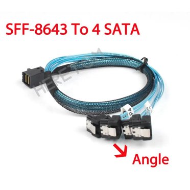 CableDeconn Internal HD Mini SAS (SFF-8643 Host) To 4X SATA