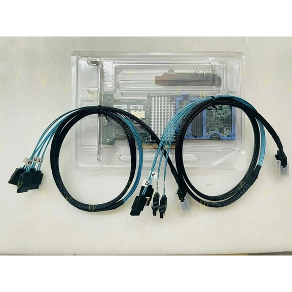 FOR 9207-8i 6Gbs FW:P20 IT Mode For NAS +2* 8087 SATA Cable