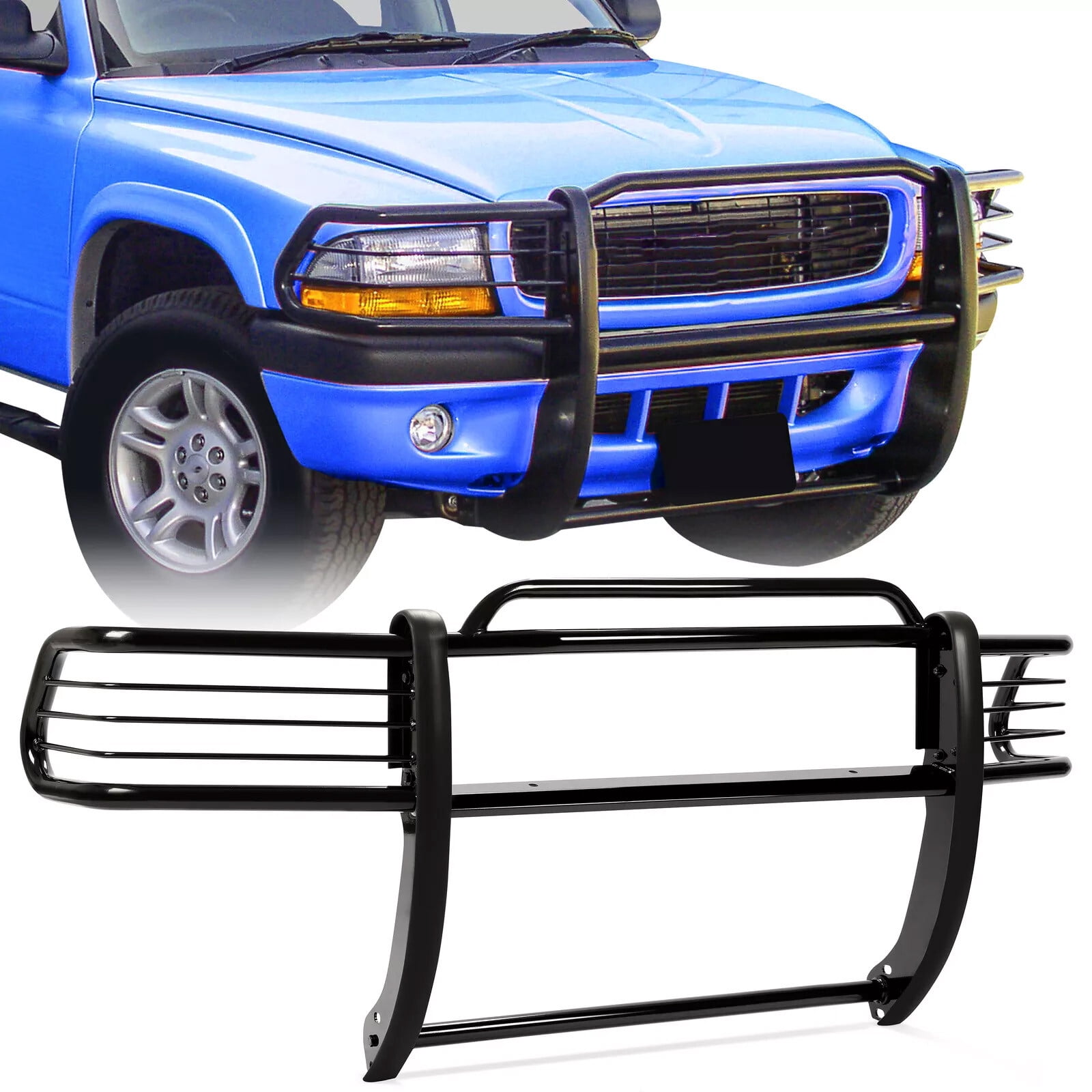 FOR 97-04 DAKOTA/98-03 DURANGO BLACK COATED MILD STEEL FRONT BUMPER