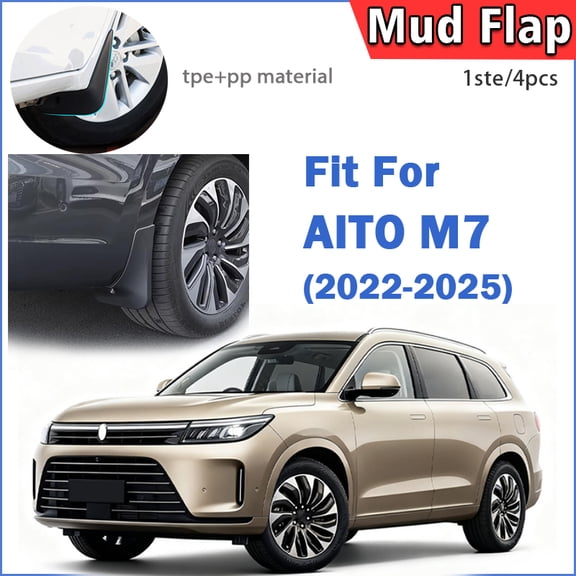 FOR AITO M7 2022 2023 2024 2025 Mud Flap Guards Splash Mudguard Fender Mudflaps Car Accessories Front Rear 4PCS