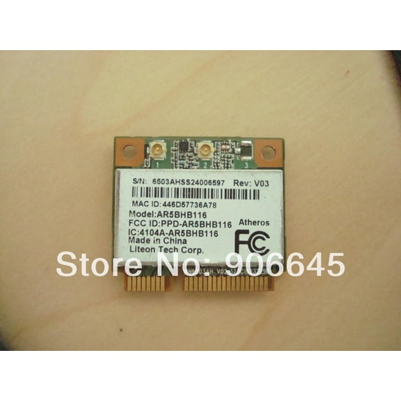 FOR AR9382 Half Mini PCI-e Card 802.11 a b g n