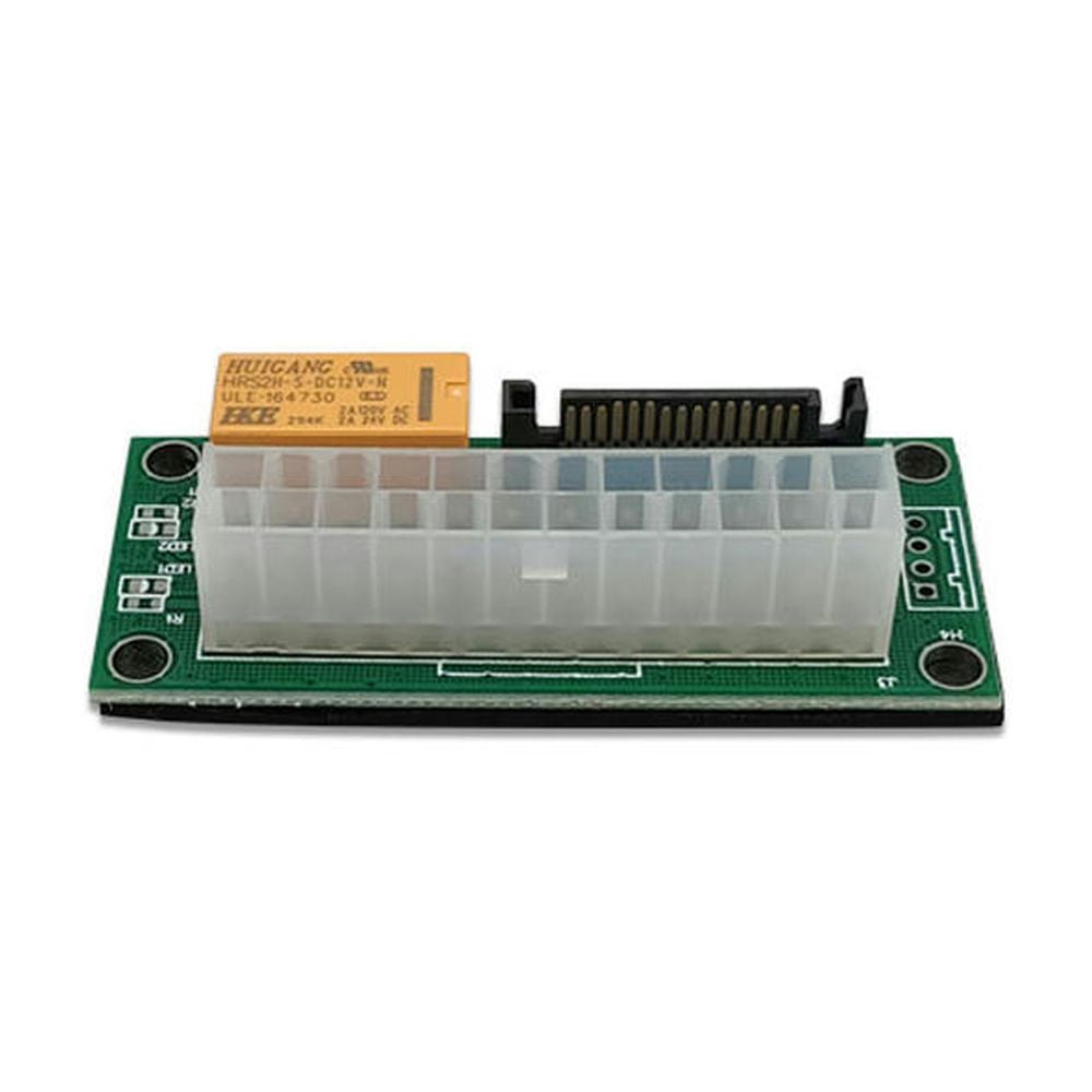 2x Adattatore Alimentatore SYNC Starter 24PIN SATA Per BTC Miner - Connettore Dual PSU - Foto 2