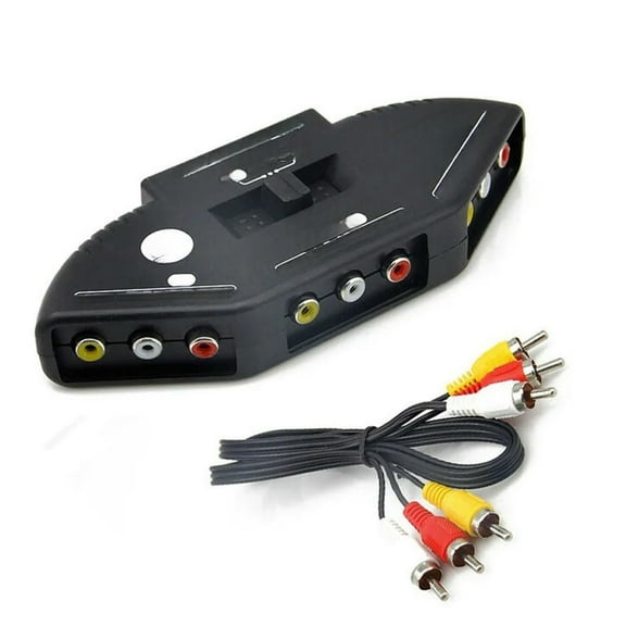 FOR Audio Video AV RCA Switch Splitter Selector 3 to 1 RCA composite AV cable for STB TV DVD player