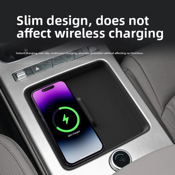 FOR BYD FOR Han FOR Wireless Charging Silicone Pad Anti Slip Car Accessories
