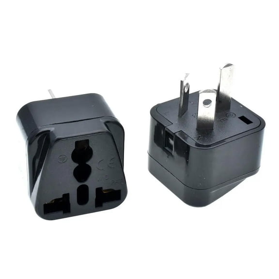 FOR Blakc/White US UK EU to AU Travel Wall Power Outlet White transform