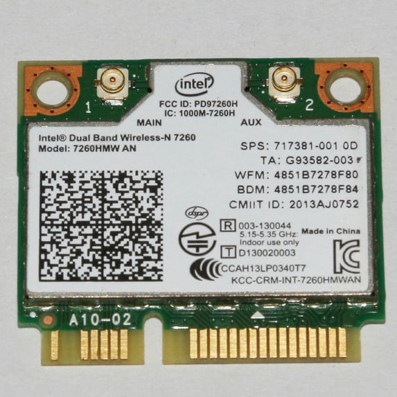FOR Card for 7260 (7260HMW AN) abgn + 4 Mini PCIe for 717381-001 717381