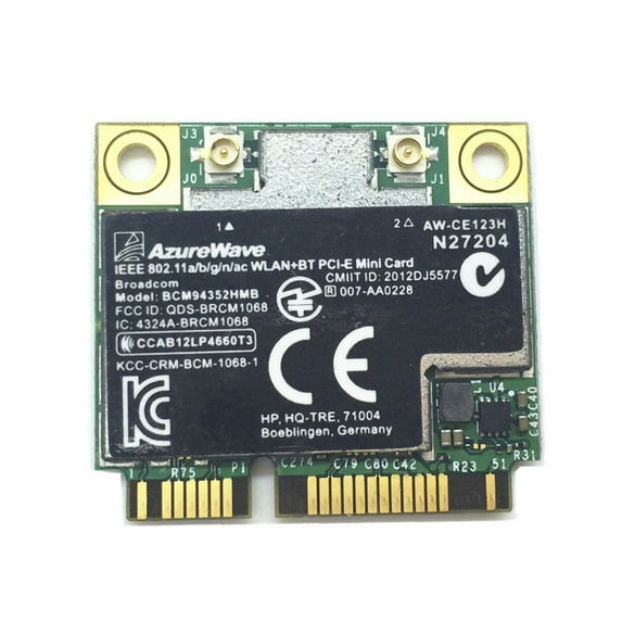 FOR Card for BCM94352HMB AW-CE123H 802.11ac 867Mbps ac 4.0 Combo mini SPS 724935-001