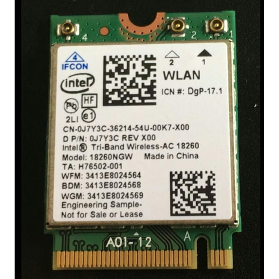 FOR Card for Tri-band AC 18260NGW Bt4.1 AC Card 867M 0j7y3c